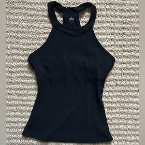Alo Yoga High Neck Ribbed Insight Tank